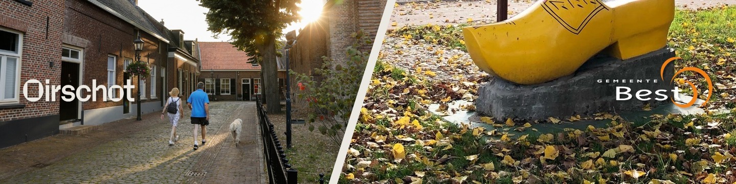 Straat in Oirschot en klomp in Best