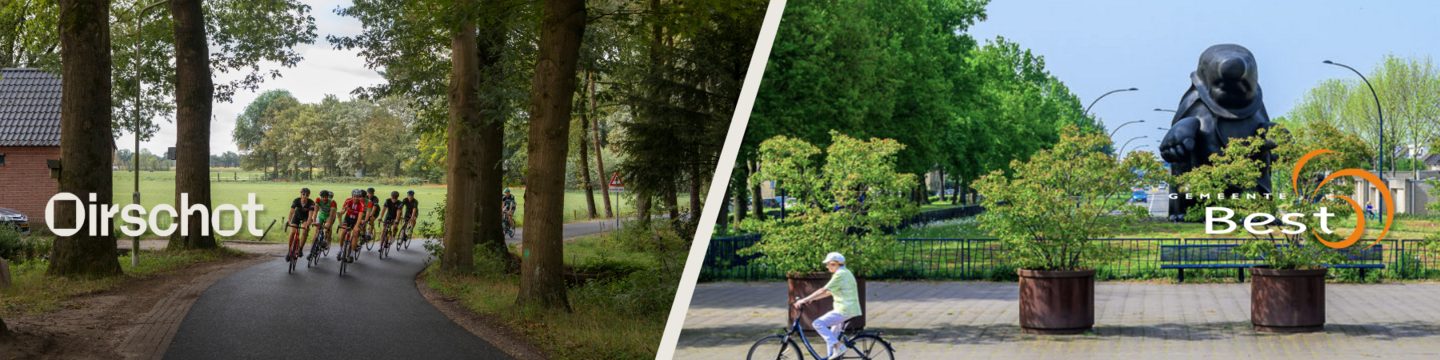 Fietsers in gemeenten Oirschot en Best
