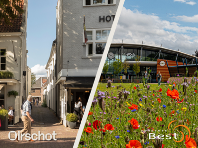 Straat Oirschot en NS-station Best